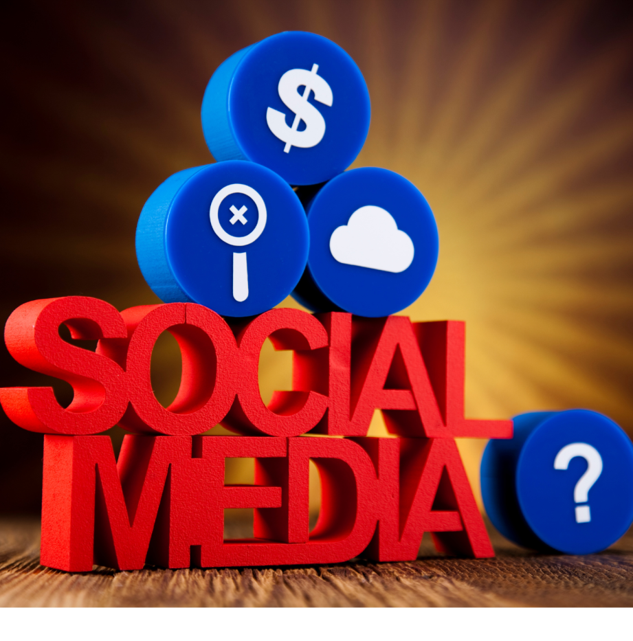 Orange and Black Modern Social Media Relations Logo
